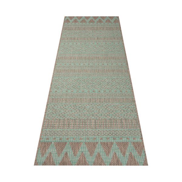 Zielono-beżowy chodnik odpowiedni na zewnątrz NORTHRUGS Sidon, 70x200 cm-image-2
