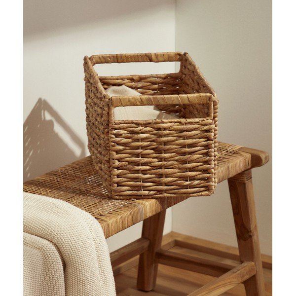 Koszyk z hiacyntu wodnego 25x35x27,5 cm Words – Kave Home-image-1