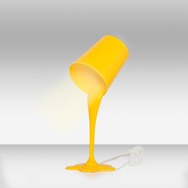 Żółta lampa stołowa Homemania Decor Ximena-image-1