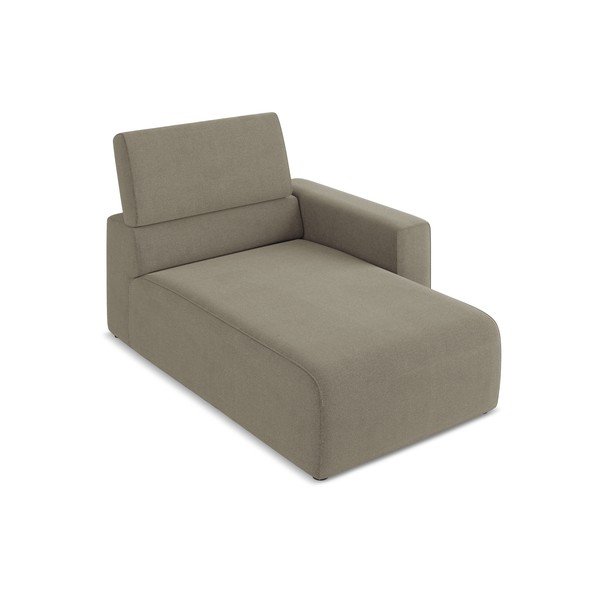 Jasnobrązowy moduł sofy (prawostronny) Kalea – Makamii-image-1