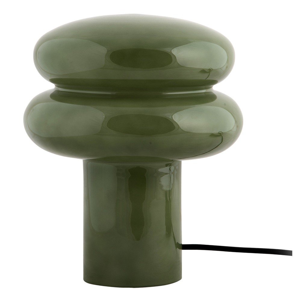 Zielona szklana lampa stołowa (wysokość 24 cm) Incesante – Leitmotiv
