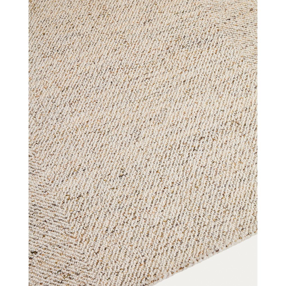 Kremowy wełniany dywan tkany ręcznie 200x300 cm Lenuo – Kave Home (zdjęcie 4)