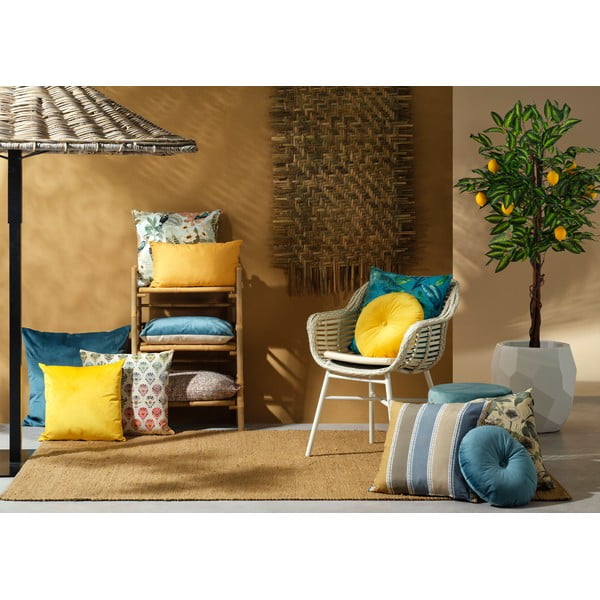 Niebieska poduszka ogrodowa Hartman Jolie, ø 40 cm-image-3