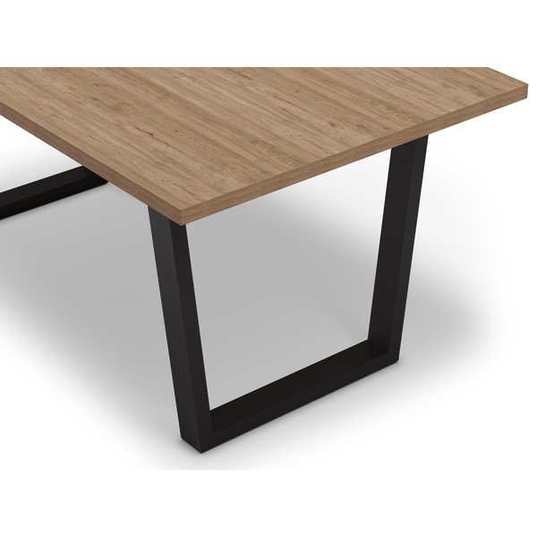 Stół z blatem w dekorze dębu 100x180 cm Francesca – Marckeric-image-4