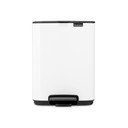 Biały stalowy kosz na śmieci z pedałem 4 l Bo – Brabantia