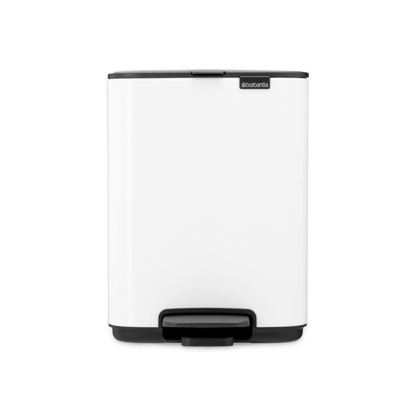 Biały stalowy kosz na śmieci z pedałem 4 l Bo – Brabantia