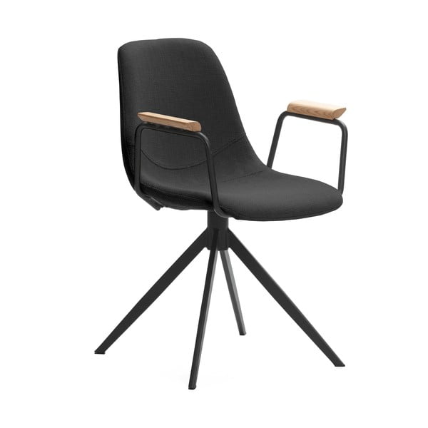 Czarne krzesła zestaw 2 szt. Tali – Marckeric