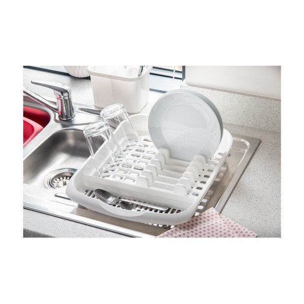 Biały ociekacz na talerze Addis Signature, 39,5x33 cm-image-2