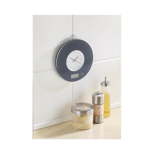 Szara waga kuchenna z zegarem Wenko Clock-image-1