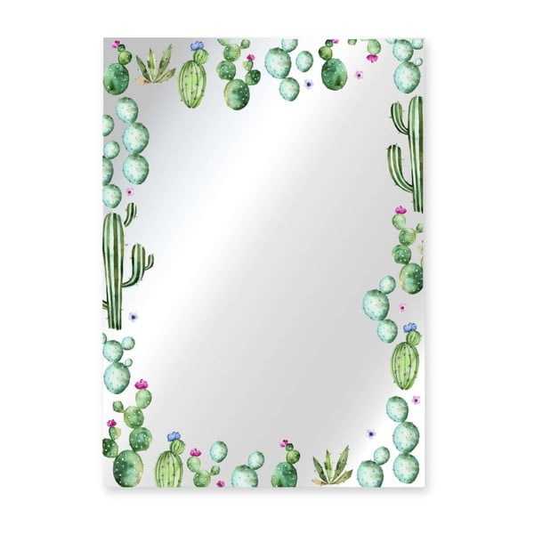 Lustro wiszące Surdic Espejo Decorado Cactus Garden, 50x70 cm