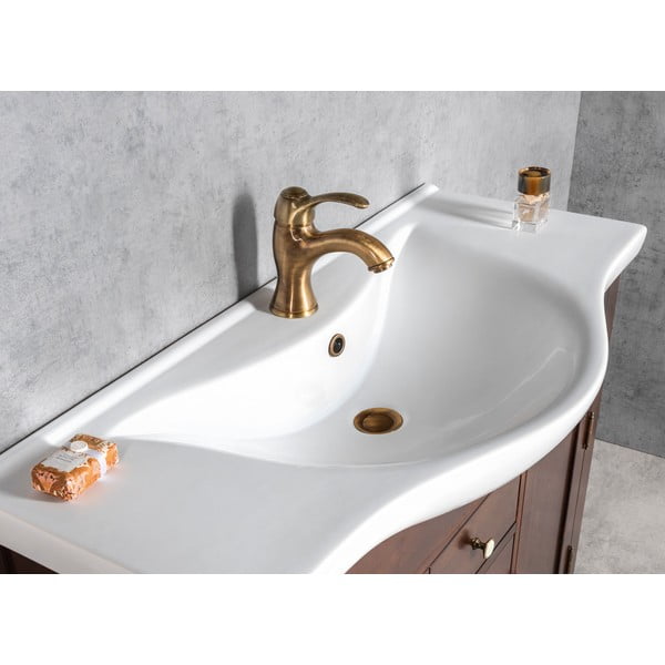 Bateria umywalkowa stojąca w kolorze brązu Kirké – Sapho-image-2