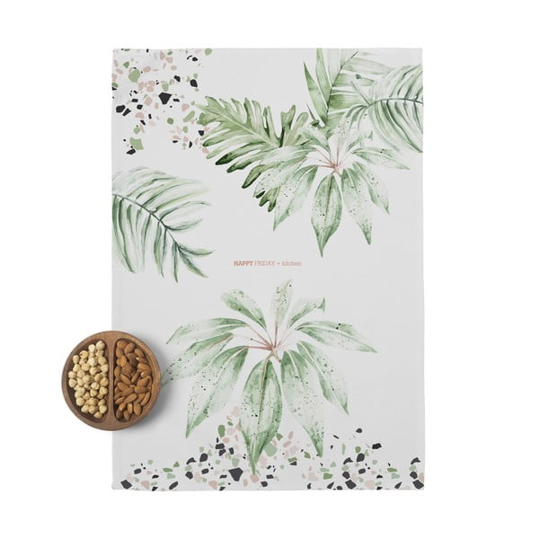 Zestaw 2 bawełnianych ścierek kuchennych Happy Friday Basic Delicate, 70x50 cm-image-3