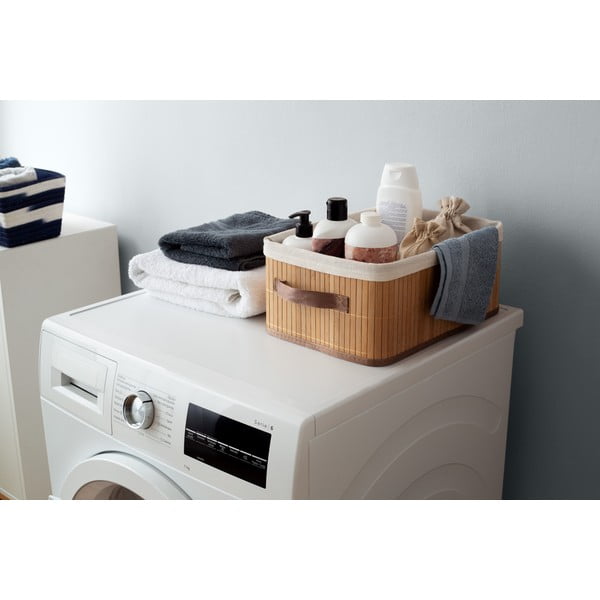 Brązowy koszyk bambusowy Compactor Carossa-image-3