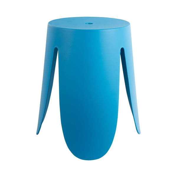 Niebieski plastikowy stołek Ravish – Leitmotiv