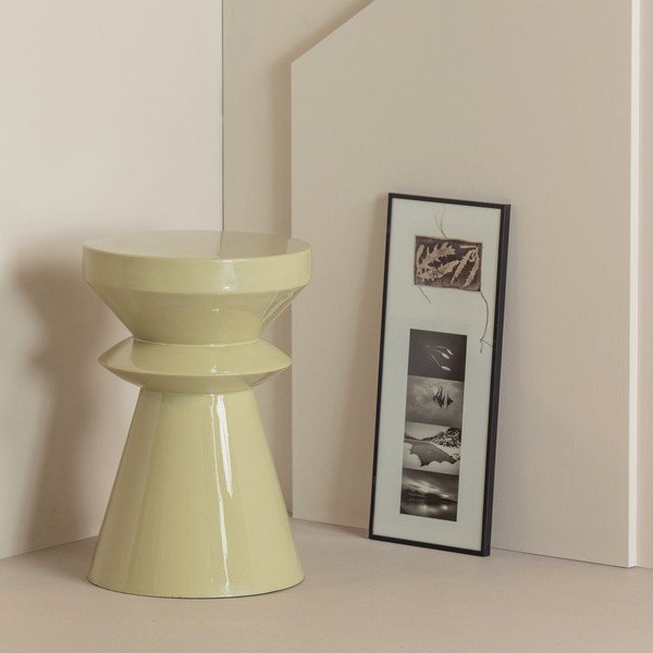 Metalowy okrągły stolik ø 30 cm Fedde – WOOOD-image-1