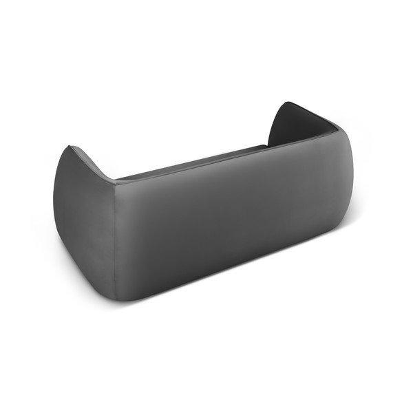 Ciemnoszara aksamitna sofa 190 cm Lando – Micadoni Home-image-3