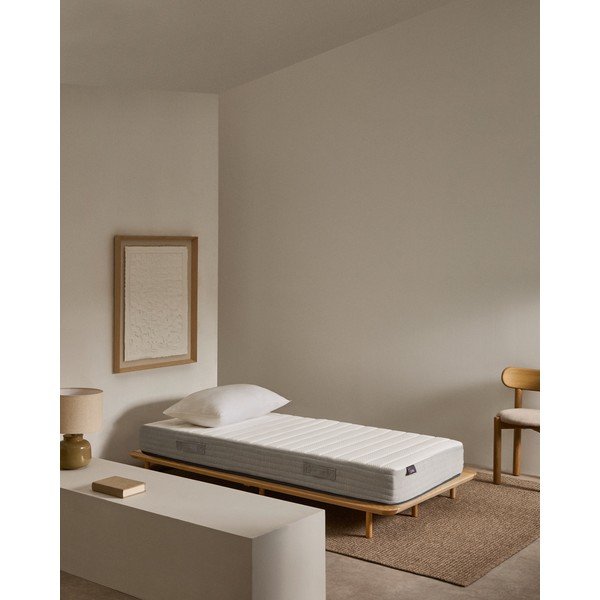 Twardy sprężynowy materac termoregulacyjny 90x200 cm Juno – Kave Home-image-1