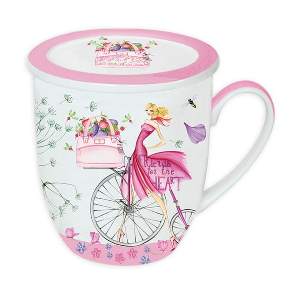 Porcelanowy kubek Pink Tea