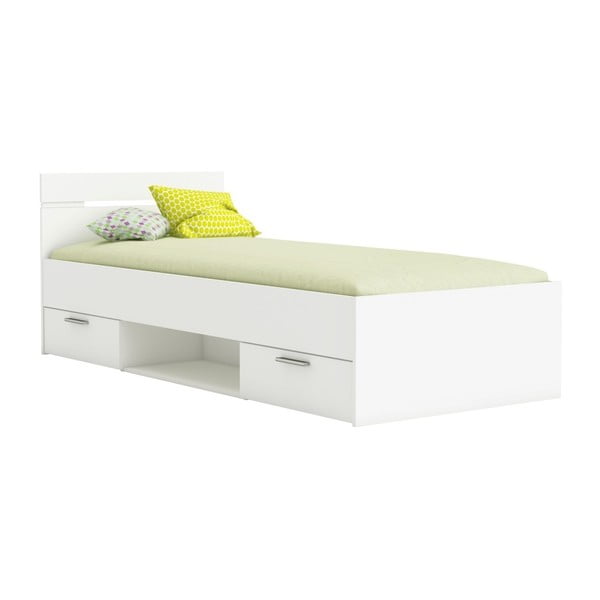 Białe łóżko Demenyere Michigan, 90x200 cm