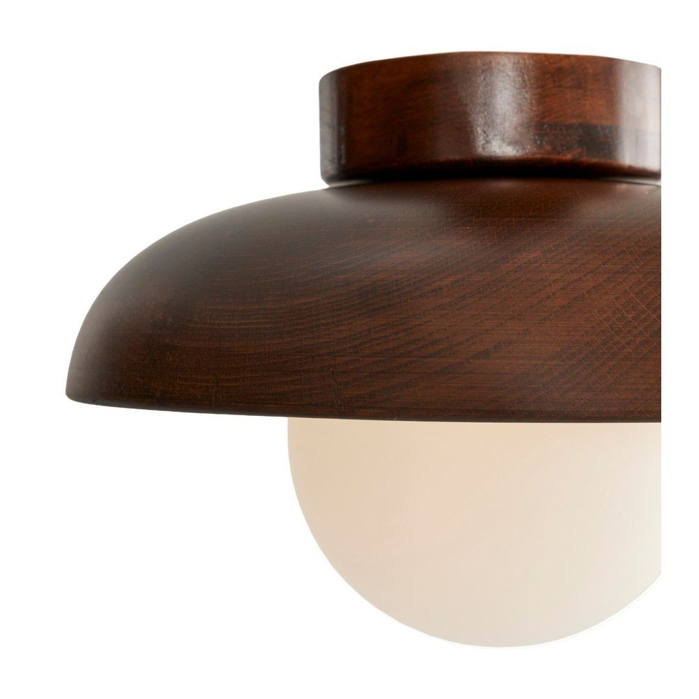 Brązowa lampa sufitowa ze szklanym kloszem ø 24 cm Elsa – Opviq lights (zdjęcie 8)
