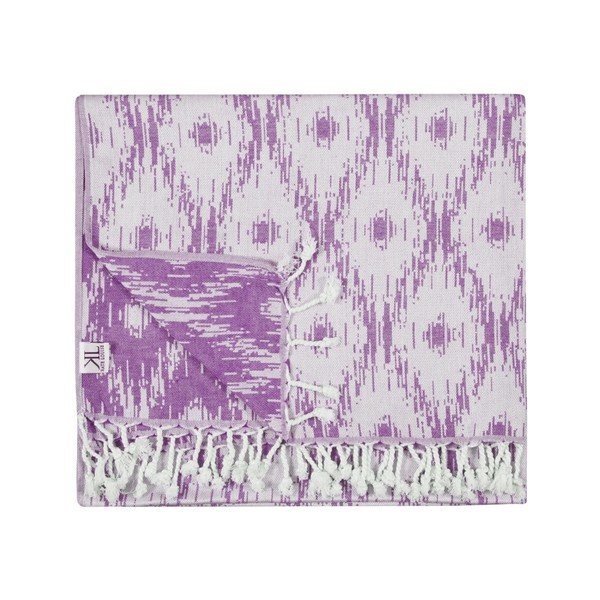 Fioletowy ręcznik hammam Kate Louise Calypso, 165x100 cm-image-4