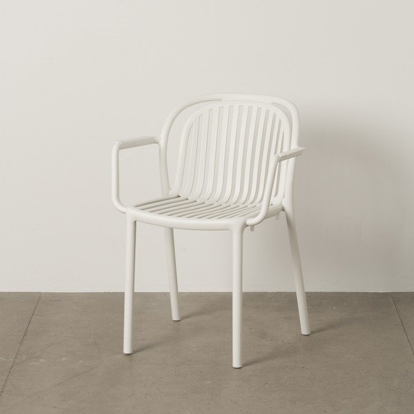 Białe plastikowe krzesło Alia – Ixia-image-1