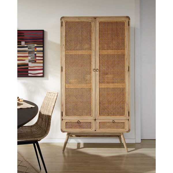 Szafa z litego drewna mindi 90x175 cm Nalu – Kave Home-image-1