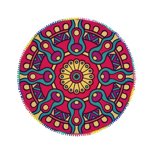 Okrągły ręcznik plażowy La Chanta Duhnam Round Beach Towel, ⌀ 1,5 m