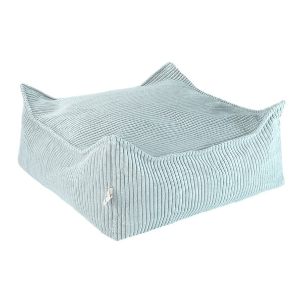 Miętowy sztruksowy dziecięcy worek do siedzenia Square – Wigiwama