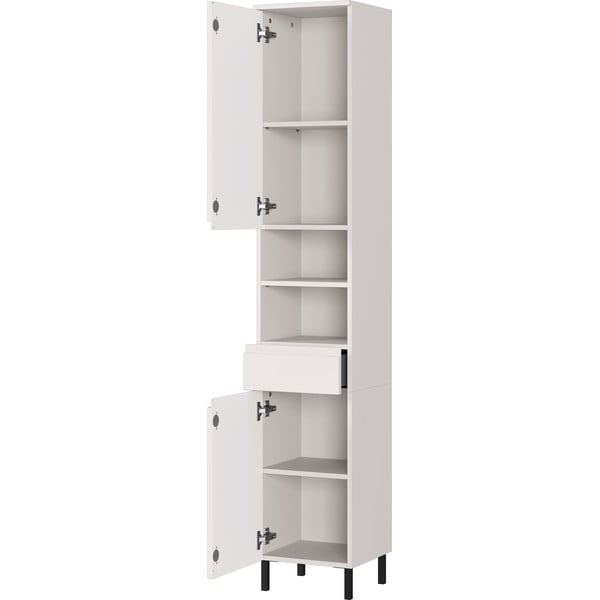 Kremowa wysoka/wąska szafka łazienkowa 34x190 cm Salinas – Germania-image-3