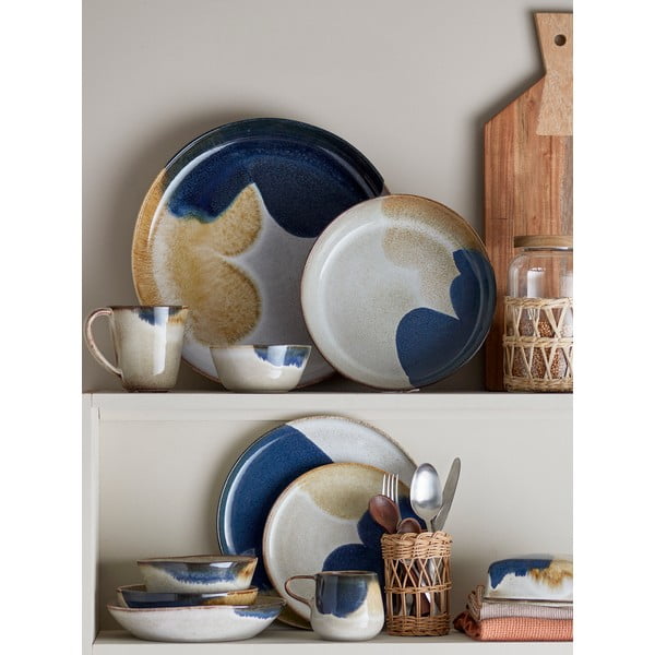 Kamionkowy zestaw talerzy 12 szt. Jules – Bloomingville-image-1