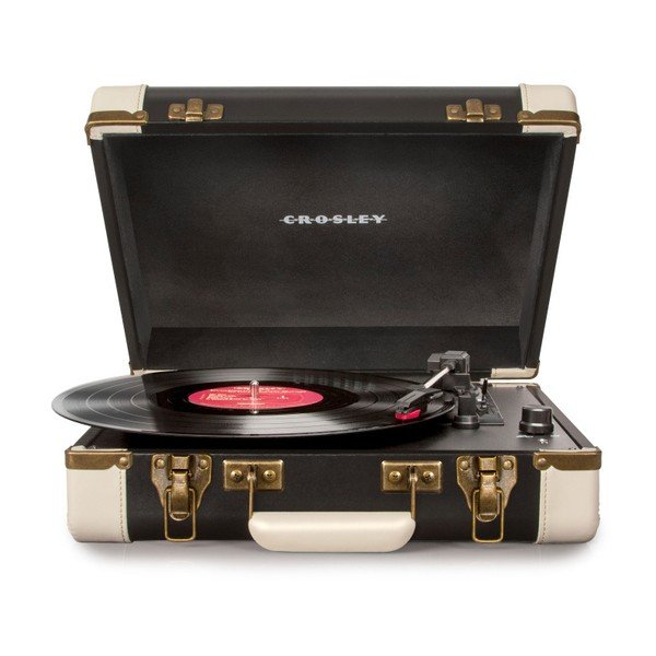 Czarno-beżowy gramofon Crosley Cruiser Deluxe-image-1