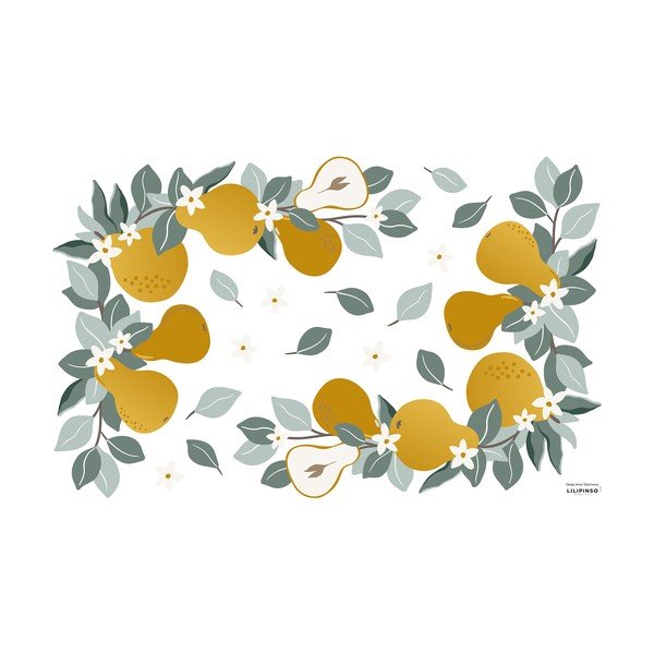 Naklejki dziecięce 64x40 cm Pears Ornaments – Lilipinso