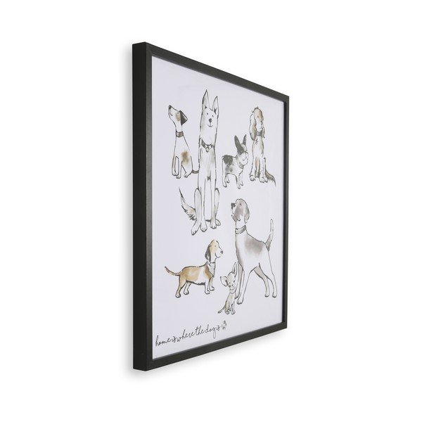 Plakat w ramie Art for the home Home Is Where The Dog Is, 50x50 cm-image-2