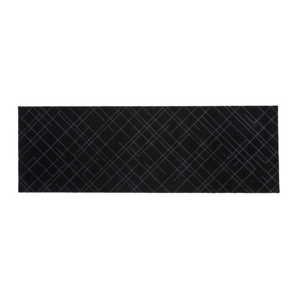 Czarno-szara wycieraczka Tica Copenhagen Lines, 67x200 cm