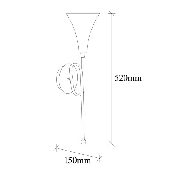 Metalowy kinkiet w złotym kolorze Opviq lights Isidor-image-4