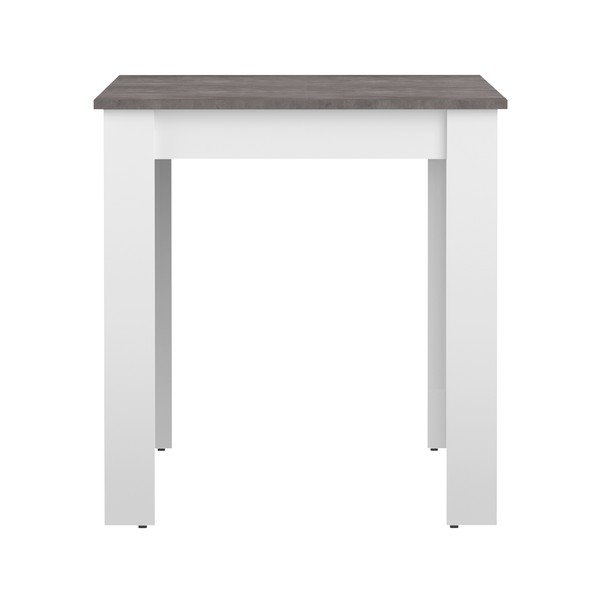 Biały stół z blatem w dekorze betonu 110x70 cm Nice – TemaHome -image-2