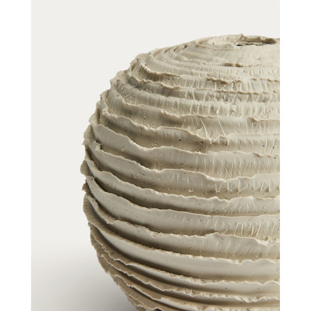 Kremowy ceramiczny ręcznie wykonany wazon (wysokość 21 cm) Evania – Kave Home (zdjęcie 7)