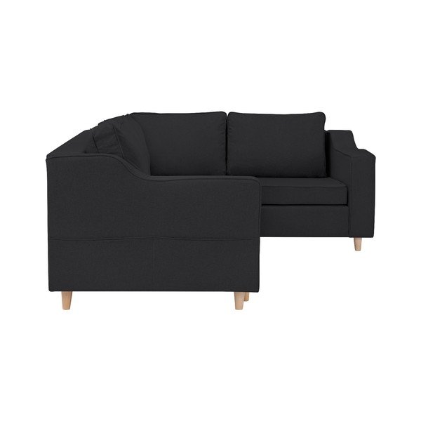 Ciemnoszara rozkładana 4-osobowa sofa Mazzini Sofas Jonquille, prawostronna-image-4
