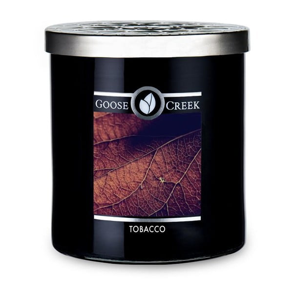 Świeczka zapachowa w szklanym pojemniku Goose Creek Men's Collection Tobacco, 50 godz. palenia