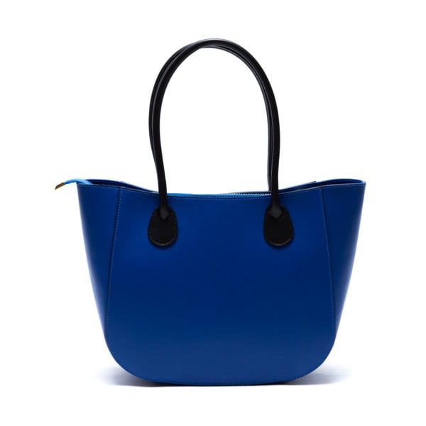 Skórzana torebka Cuco, niebieska
