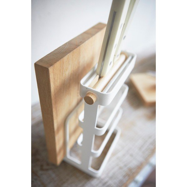 Biały stojak na noże i deski do krojenia YAMAZAKI Tosca-image-4