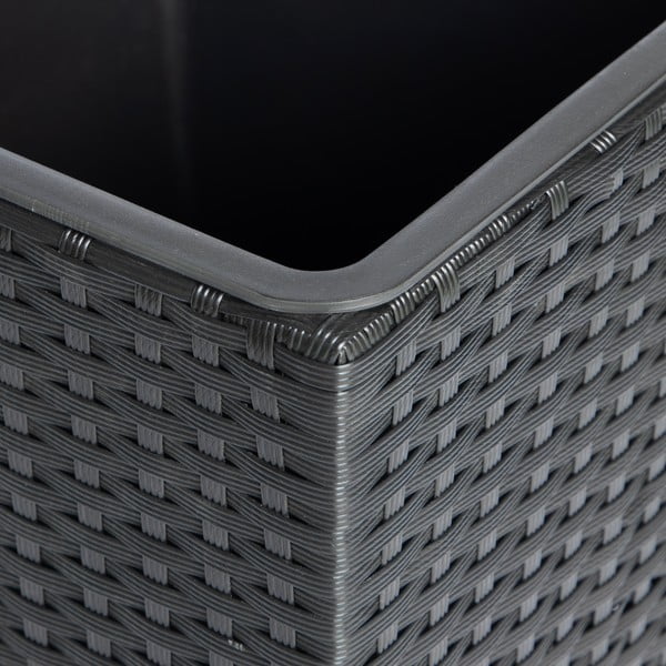 Zewnętrzna doniczka w czarnym kolorze Bonami Essentials Rose-image-2