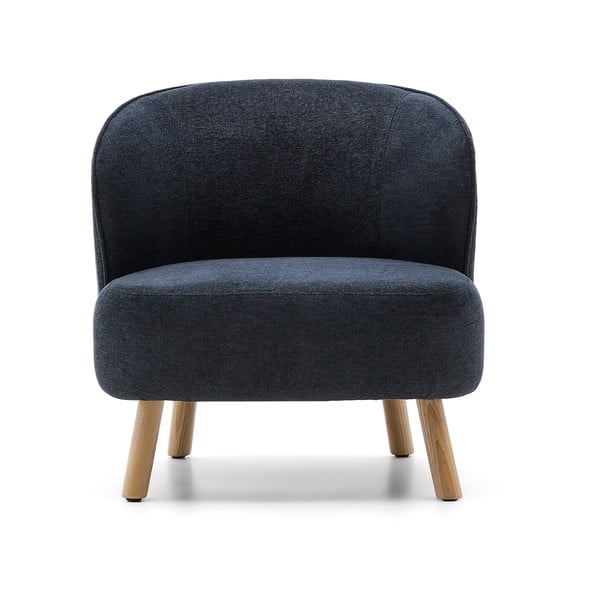 Szaroniebieski fotel z tkaniny szenilowej Ulit – Kave Home-image-2