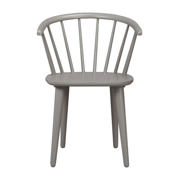 Jasnoszare krzesło do jadalni z drewna kauczukowca Rowico Carmen-image-2