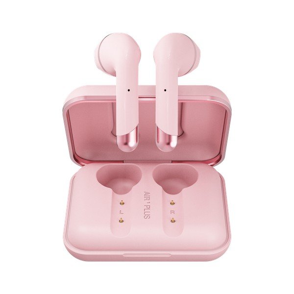 Różowe słuchawki bezprzewodowe Happy Plugs Air 1 Plus-image-3