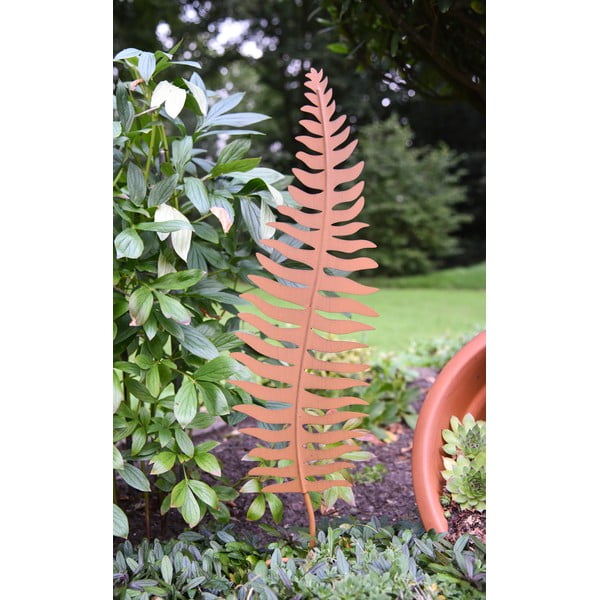 Metalowa wbijana dekoracja ogrodowa Leaf – Garden Pleasure-image-1