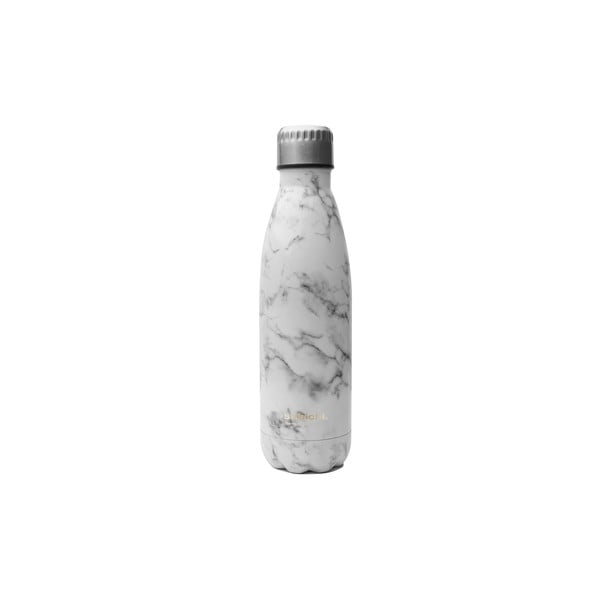 Butelka termiczna ze stali nierdzewnej z motywem marmuru Sabichi Stainless Steel Bottle, 450 ml