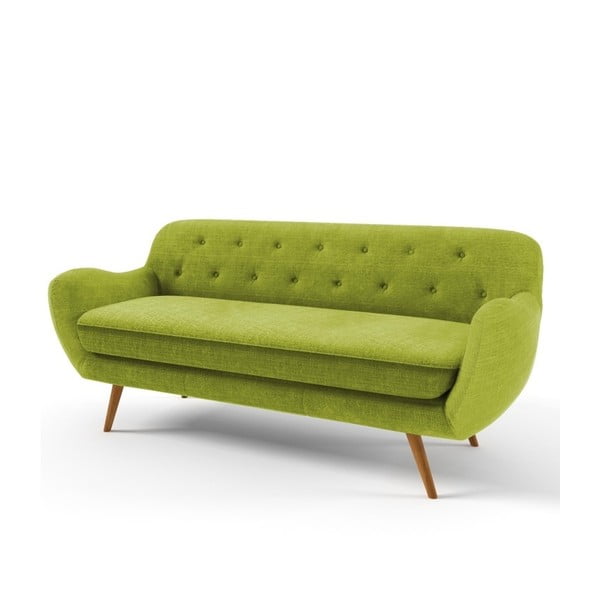 Zielona sofa trzyosobowa Wintech Zefir Portland