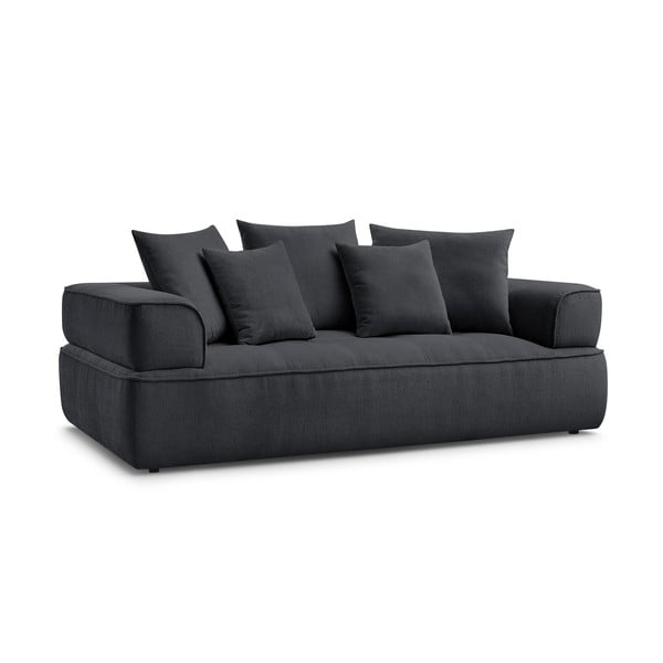 Ciemnoszara sofa z tkaniny szenilowej 237 cm Whesley – Bobochic Paris-image-3